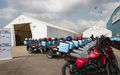 Cooler box-equipped motorbikes donated to UN will speed up Ebola testing process in West Africa