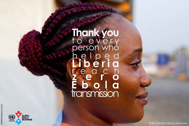 Thank you to every person who helped Liberia reach zero Ebola transmission