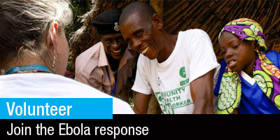 Volunteer join the Ebola response